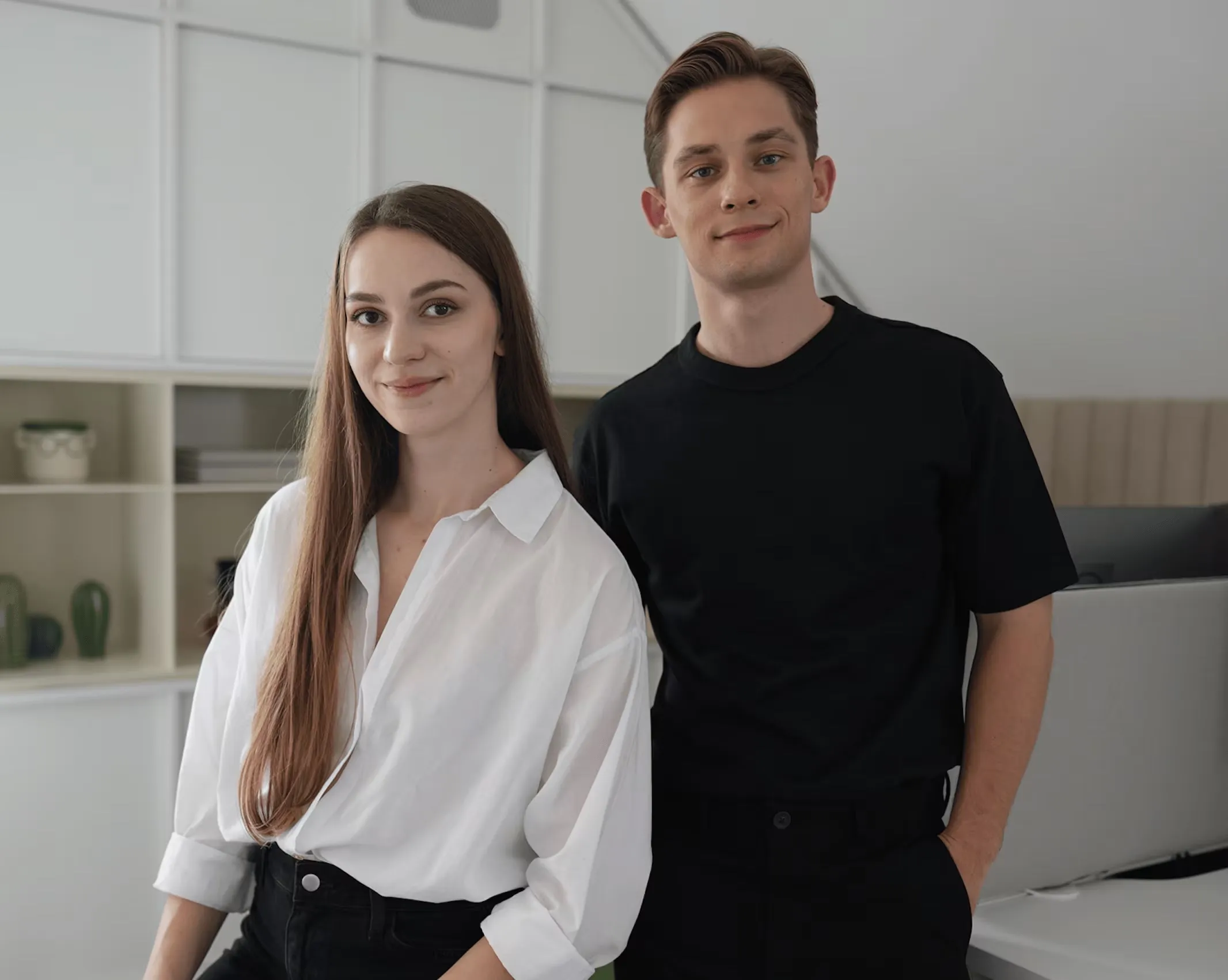 Karolina Klimza and Brian Woloszczak, side by side