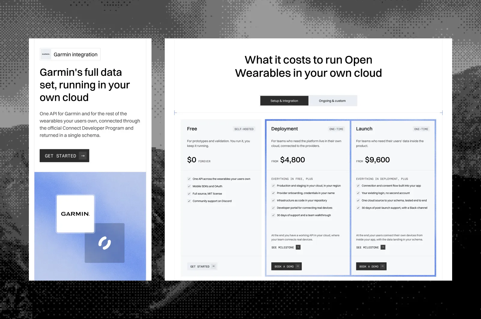Open Wearables: the Garmin integration and the pricing for running it in your own cloud